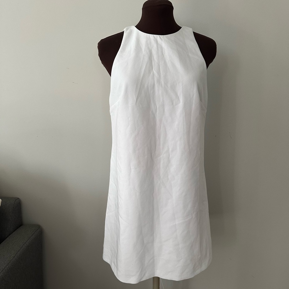 Alice + Olivia white mini dress